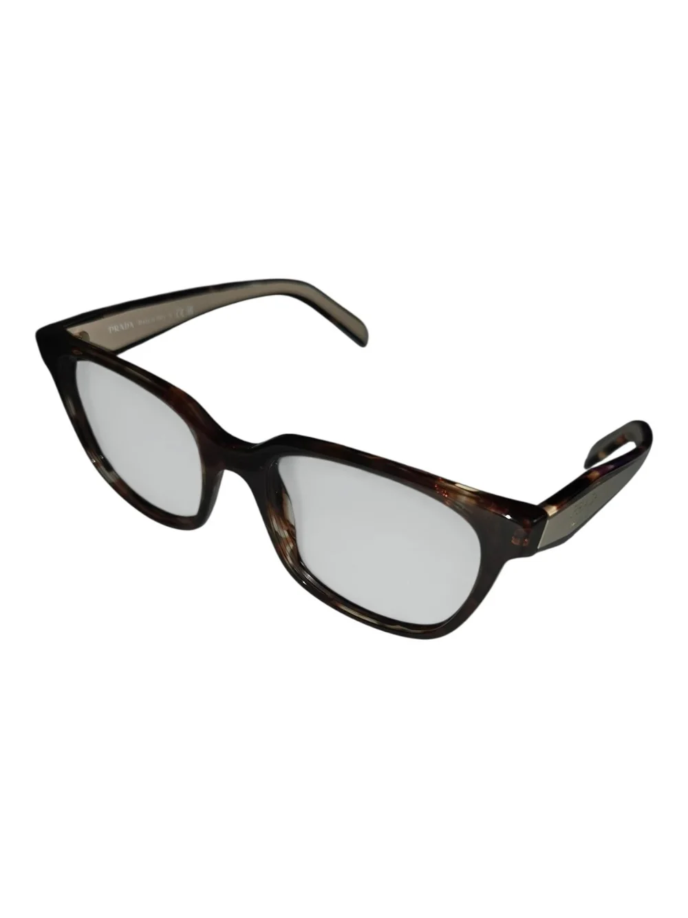 Prada PR17ZV Women's Square Glasses - Caramel Havana 52-18-140 - FRAME ONLY
